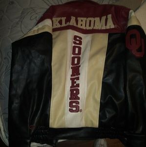 OU Bomber Style Leather Jacket